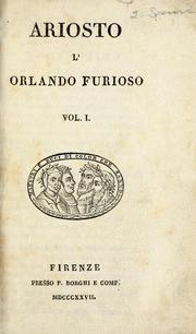 Copertina di "Orlando furioso" di Ludovico Ariosto