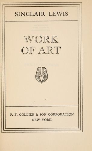 Copertina di "Opera d'arte" di Sinclair Lewis