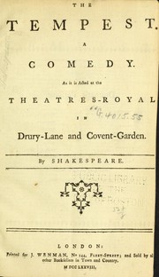Copertina di "La Tempesta" di William Shakespeare