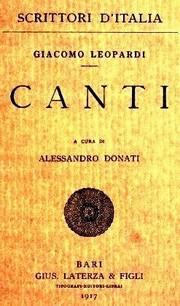 Copertina di "L'infinito" di Giacomo Leopardi