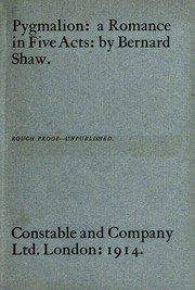 Copertina di "Pigmalione" di George Bernard Shaw