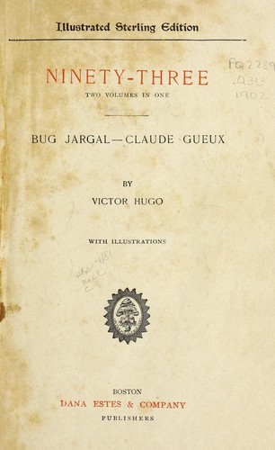 Copertina di "Il Novantatré" di Victor Hugo